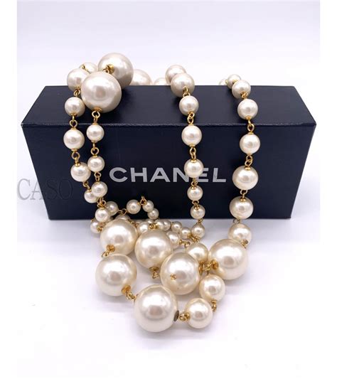 collane perle chanel in pasta di vetro|Collane di perle Chanel SALDI: Acquista da 938,00 .